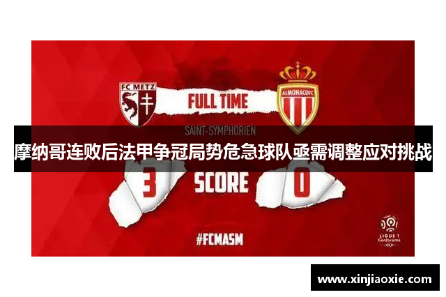 摩纳哥连败后法甲争冠局势危急球队亟需调整应对挑战